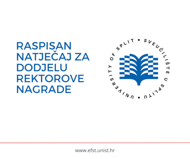 Natječaj za dodjelu Rektorove nagrade studentima