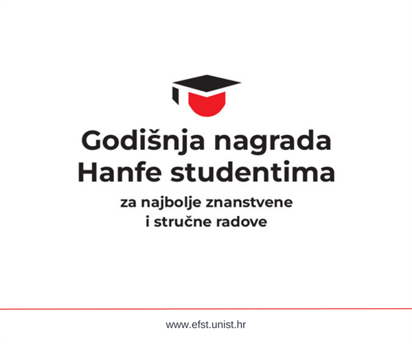 Poziv studentima za dostavu radova za Godišnju nagradu Hanfe studentima za 2024. godinu